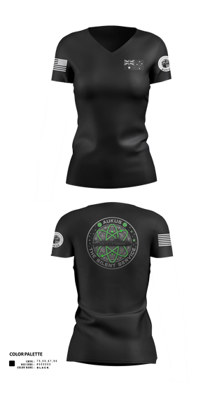 Womens Short Sleeve Vneck Shirt, R.A.N, Navy, Teamtime, Team time, sublimation, custom sports apparel, team uniforms, spirit wear, spiritwear, sports uniforms, custom shirts, team store, custom team store, fundraiser sports, apparel fundraiser