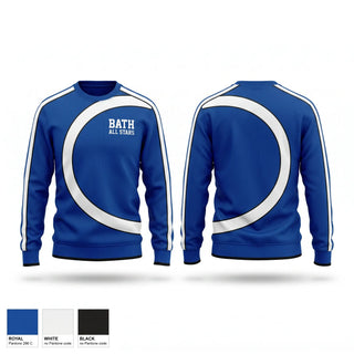 Crew Neck Sweatshirt, Bath All Stars, Baseball, Teamtime, Team time, sublimation, custom sports apparel, team uniforms, spirit wear, spiritwear, sports uniforms, custom shirts, team store, custom team store, fundraiser sports, apparel fundraiser
