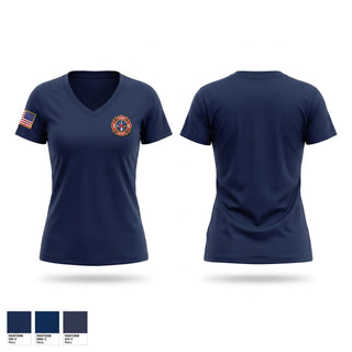 Womens Short Sleeve Vneck Shirt, Bertram Fire Department, Fire Department, Teamtime, Team time, sublimation, custom sports apparel, team uniforms, spirit wear, spiritwear, sports uniforms, custom shirts, team store, custom team store, fundraiser sports, apparel fundraiser