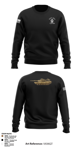 Crew Neck Sweatshirt, Death Row Platoon, Tomahawk Troop, 5/4 CAV, 2ABCT, 1ID, , Teamtime, Team time, sublimation, custom sports apparel, team uniforms, spirit wear, spiritwear, sports uniforms, custom shirts, team store, custom team store, fundraiser sports, apparel fundraiser