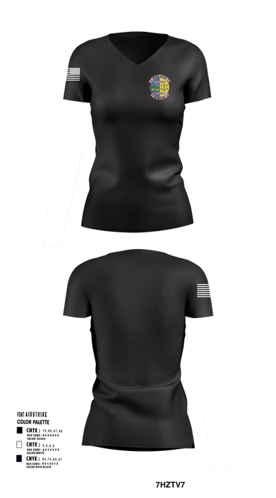 Newton Police Department 7766110 Women's Short Sleeve V-neck Shirt - 107