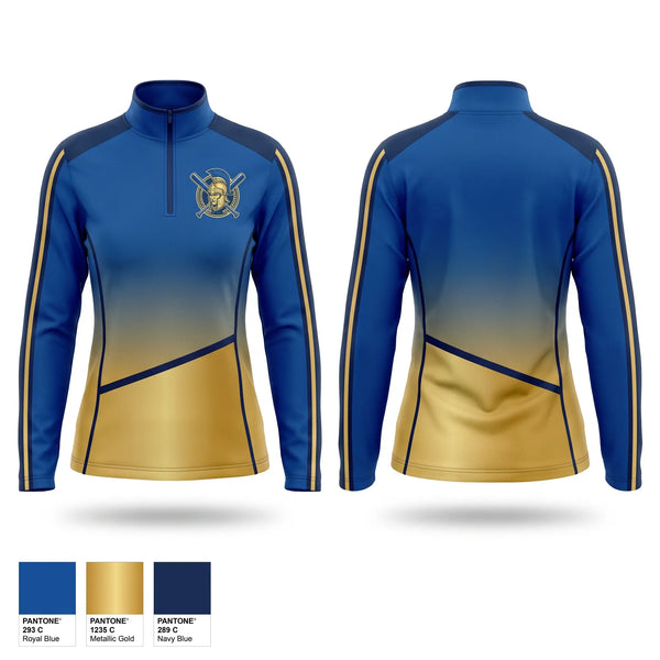 Quarter Zip Jacket, Trojans, Softball, Teamtime, Team time, sublimation, custom sports apparel, team uniforms, spirit wear, spiritwear, sports uniforms, custom shirts, team store, custom team store, fundraiser sports, apparel fundraiser