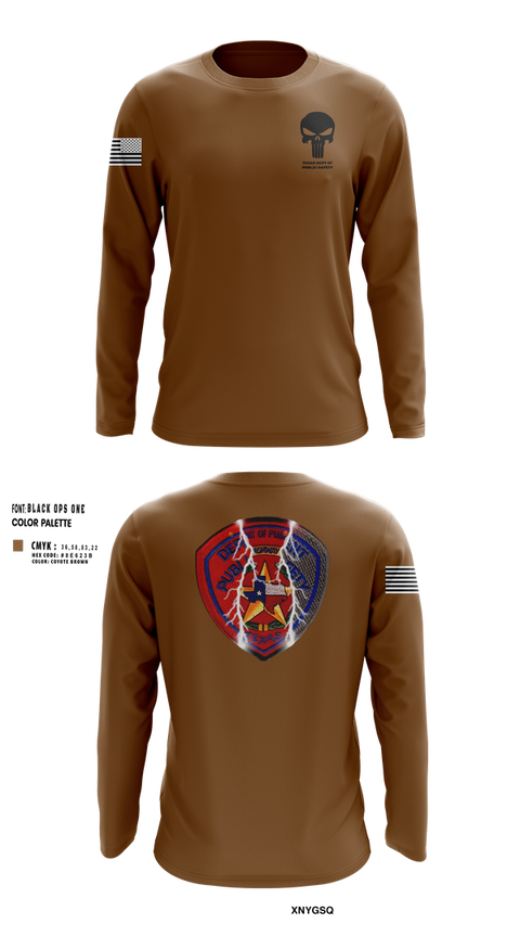 Long Sleeve Performance Shirt, Texas dept of Public Safety, , Teamtime, Team time, sublimation, custom sports apparel, team uniforms, spirit wear, spiritwear, sports uniforms, custom shirts, team store, custom team store, fundraiser sports, apparel fundraiser
