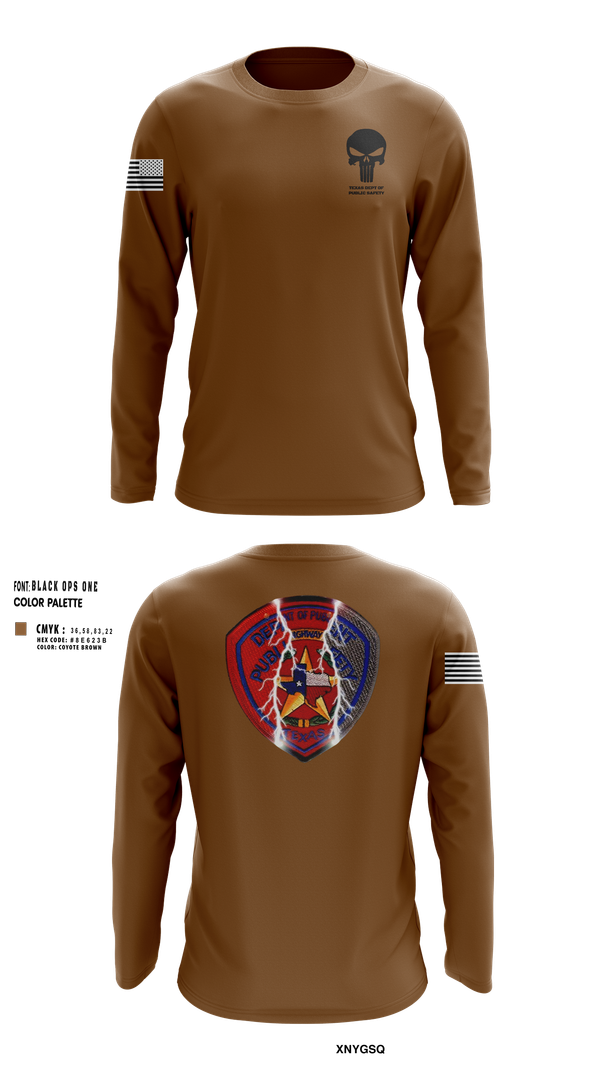 Long Sleeve Performance Shirt, Texas dept of Public Safety, , Teamtime, Team time, sublimation, custom sports apparel, team uniforms, spirit wear, spiritwear, sports uniforms, custom shirts, team store, custom team store, fundraiser sports, apparel fundraiser