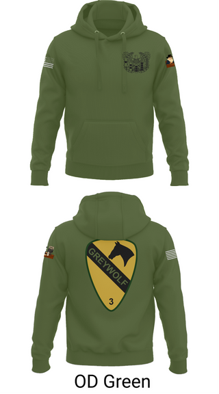 Hoodie, 1st cav Div 3abct, , Teamtime, Team time, sublimation, custom sports apparel, team uniforms, spirit wear, spiritwear, sports uniforms, custom shirts, team store, custom team store, fundraiser sports, apparel fundraiser