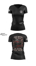 Great Notch Fire Company #4 Women's Short Sleeve V-neck Shirt - 12