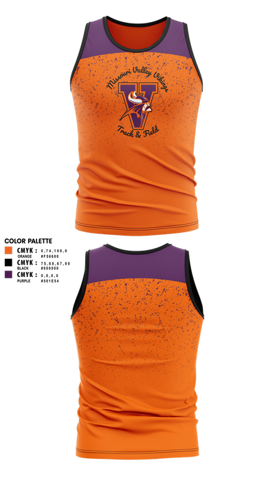 Missouri Valley College Track & Field 54824388 Tank Top - 1