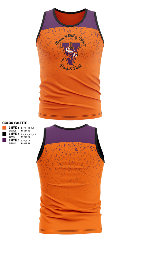 Tank Top, Missouri Valley College Track & Field, Track & Field, Teamtime, Team time, sublimation, custom sports apparel, team uniforms, spirit wear, spiritwear, sports uniforms, custom shirts, team store, custom team store, fundraiser sports, apparel fundraiser