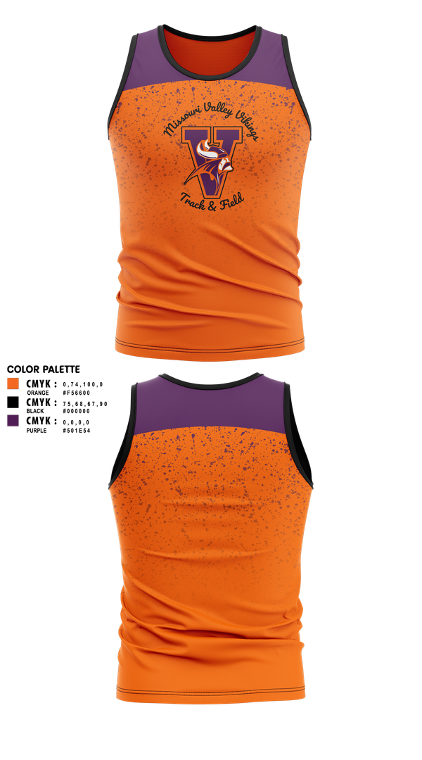 Tank Top, Missouri Valley College Track & Field, Track & Field, Teamtime, Team time, sublimation, custom sports apparel, team uniforms, spirit wear, spiritwear, sports uniforms, custom shirts, team store, custom team store, fundraiser sports, apparel fundraiser
