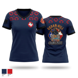 Womens Short Sleeve Vneck Shirt, Cedar Hill, Baseball, Teamtime, Team time, sublimation, custom sports apparel, team uniforms, spirit wear, spiritwear, sports uniforms, custom shirts, team store, custom team store, fundraiser sports, apparel fundraiser