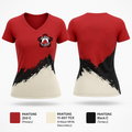 ROC Boxing 42913615 Women's Short Sleeve V-neck Shirt - 1