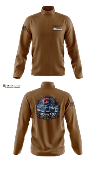 Fleece Jacket, MSV(L) 01, Army, Teamtime, Team time, sublimation, custom sports apparel, team uniforms, spirit wear, spiritwear, sports uniforms, custom shirts, team store, custom team store, fundraiser sports, apparel fundraiser