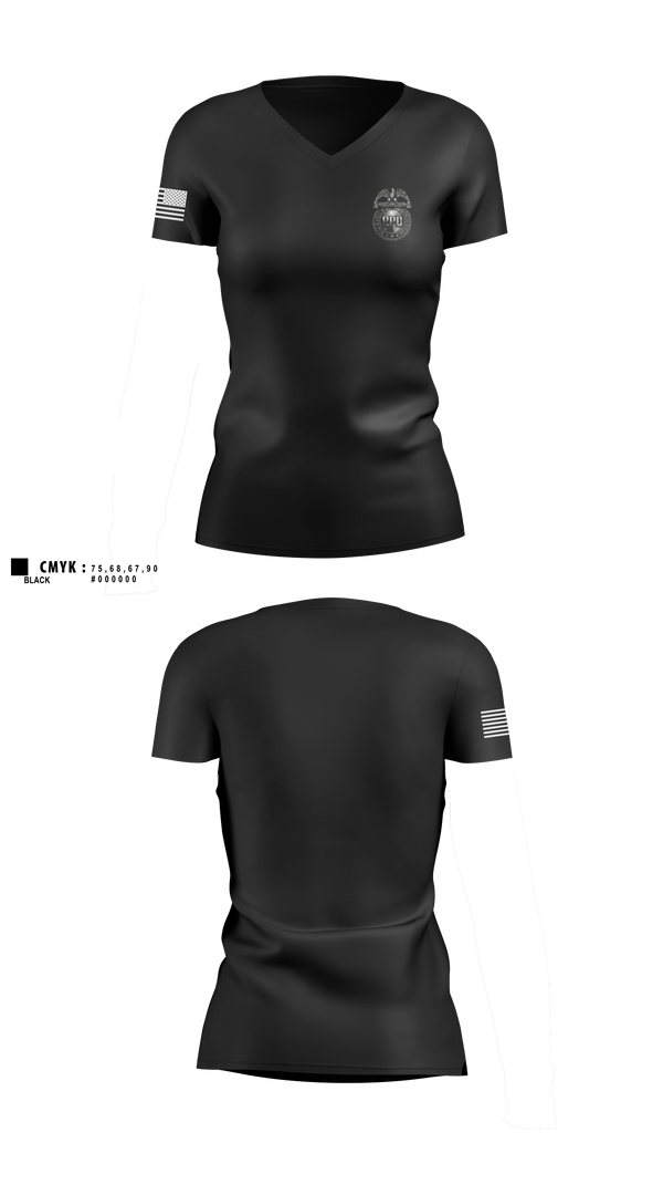 Womens Short Sleeve Vneck Shirt, RPD, Police, Teamtime, Team time, sublimation, custom sports apparel, team uniforms, spirit wear, spiritwear, sports uniforms, custom shirts, team store, custom team store, fundraiser sports, apparel fundraiser