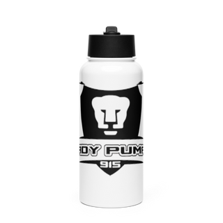 Lady Pumas 47610333 Stainless Steel Water Bottle with a Straw Lid
