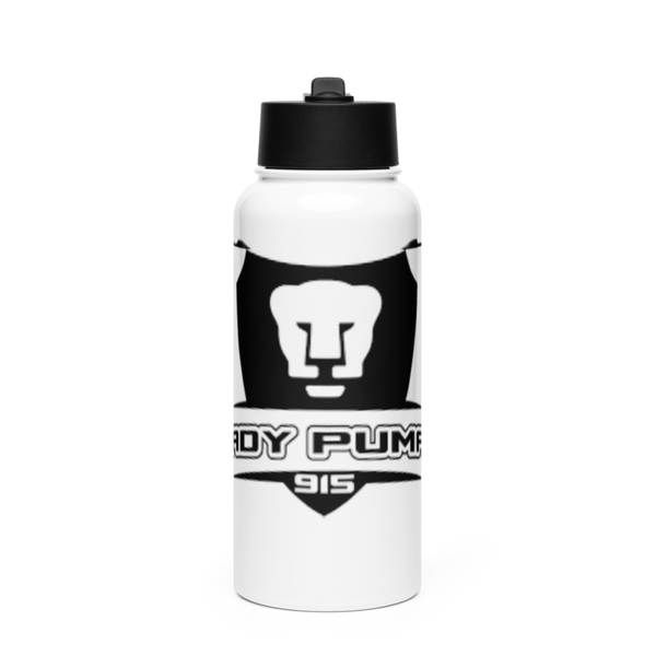 Lady Pumas 47610333 Stainless Steel Water Bottle with a Straw Lid