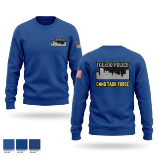 Crew Neck Sweatshirt, Toledo Police Gang Task Force, Police, Teamtime, Team time, sublimation, custom sports apparel, team uniforms, spirit wear, spiritwear, sports uniforms, custom shirts, team store, custom team store, fundraiser sports, apparel fundraiser