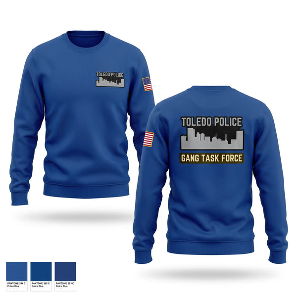 Crew Neck Sweatshirt, Toledo Police Gang Task Force, Police, Teamtime, Team time, sublimation, custom sports apparel, team uniforms, spirit wear, spiritwear, sports uniforms, custom shirts, team store, custom team store, fundraiser sports, apparel fundraiser