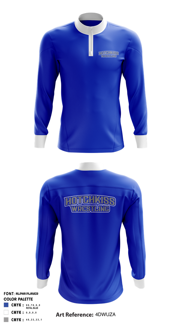 Quarter Zip Jacket, The Hotchkiss School / Hotchkiss Wrestling / Bearcats, Wrestling, Teamtime, Team time, sublimation, custom sports apparel, team uniforms, spirit wear, spiritwear, sports uniforms, custom shirts, team store, custom team store, fundraiser sports, apparel fundraiser