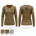 138th Chem Co 33525381 Women's Long Sleeve V-neck Shirt - 1