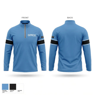 Quarter Zip Jacket, Express, Softball, Teamtime, Team time, sublimation, custom sports apparel, team uniforms, spirit wear, spiritwear, sports uniforms, custom shirts, team store, custom team store, fundraiser sports, apparel fundraiser