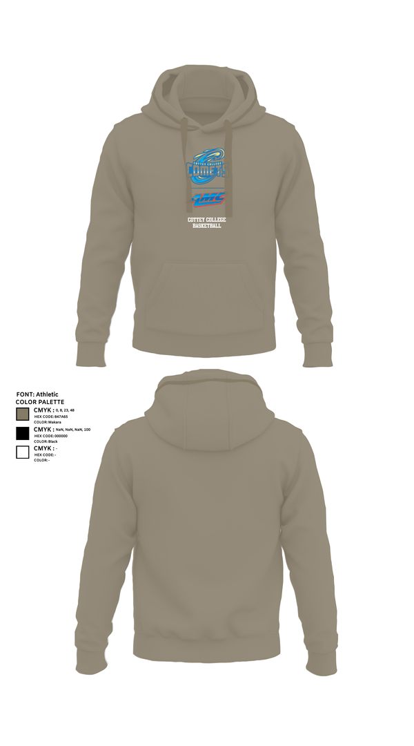 Hoodie, Cottey College Basketball, Women's Basketball, Teamtime, Team time, sublimation, custom sports apparel, team uniforms, spirit wear, spiritwear, sports uniforms, custom shirts, team store, custom team store, fundraiser sports, apparel fundraiser