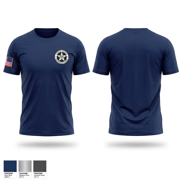 Short Sleeve Performance Shirt, United States Marshals Posse, Police, Teamtime, Team time, sublimation, custom sports apparel, team uniforms, spirit wear, spiritwear, sports uniforms, custom shirts, team store, custom team store, fundraiser sports, apparel fundraiser