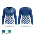 Cate School Track & Field 17917472 Women's Long Sleeve V-neck Shirt - 1