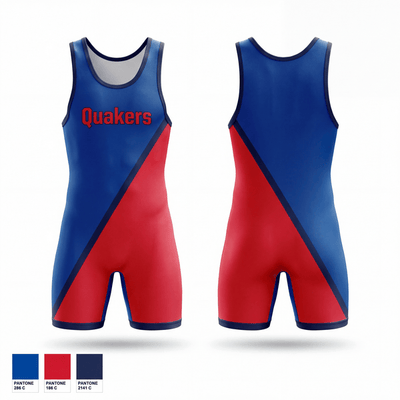 Quakers 93756287 Wrestling Singlet - 1