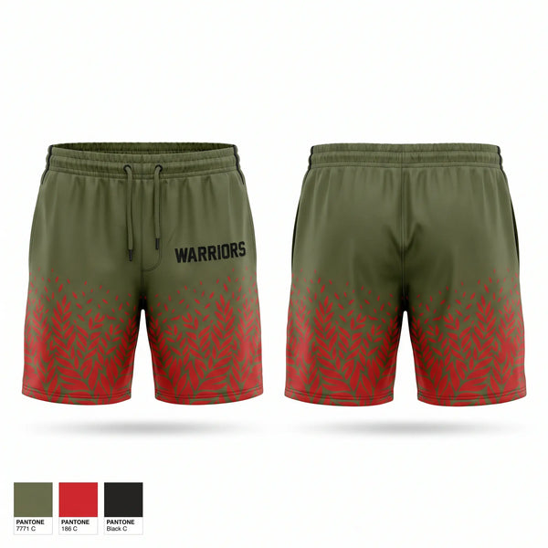Athletic Shorts With Pockets, Warriors, Men's Basketball, Teamtime, Team time, sublimation, custom sports apparel, team uniforms, spirit wear, spiritwear, sports uniforms, custom shirts, team store, custom team store, fundraiser sports, apparel fundraiser
