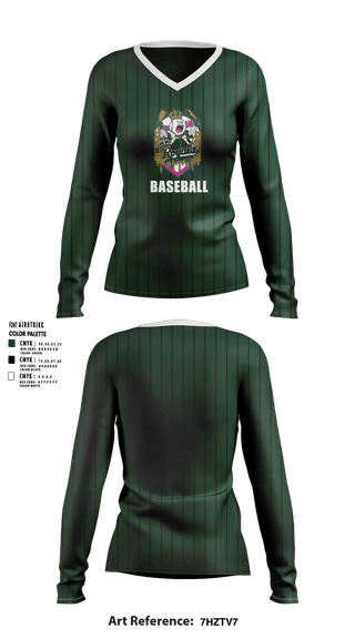 Womens Long Sleeve Vneck Shirt, Oakley Royals, Baseball, Teamtime, Team time, sublimation, custom sports apparel, team uniforms, spirit wear, spiritwear, sports uniforms, custom shirts, team store, custom team store, fundraiser sports, apparel fundraiser