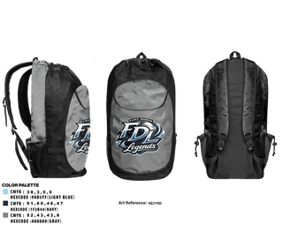 Gear Bag, Fort Dodge Legends, Baseball, Teamtime, Team time, sublimation, custom sports apparel, team uniforms, spirit wear, spiritwear, sports uniforms, custom shirts, team store, custom team store, fundraiser sports, apparel fundraiser