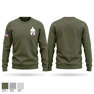 Crew Neck Sweatshirt, 2/411 SPARTANS, Army, Teamtime, Team time, sublimation, custom sports apparel, team uniforms, spirit wear, spiritwear, sports uniforms, custom shirts, team store, custom team store, fundraiser sports, apparel fundraiser