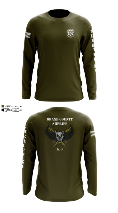 GCSO K9 Long Sleeve Performance Shirt 101
