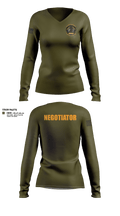 EDGE SWAT 52933254 Women's Long Sleeve V-neck Shirt - 21