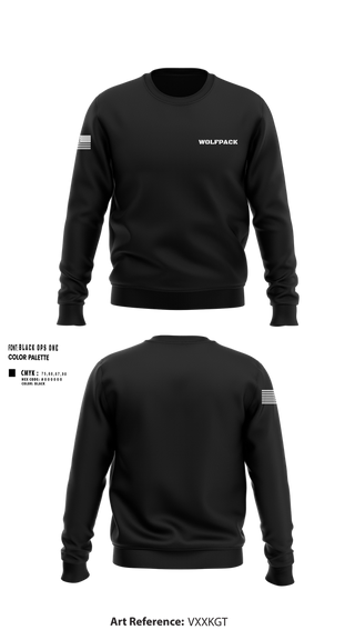 Crew Neck Sweatshirt, Wolfpack, , Teamtime, Team time, sublimation, custom sports apparel, team uniforms, spirit wear, spiritwear, sports uniforms, custom shirts, team store, custom team store, fundraiser sports, apparel fundraiser