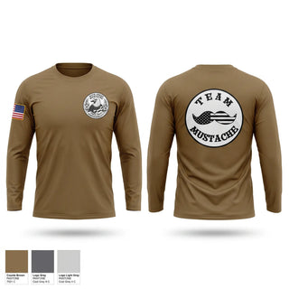 Long Sleeve Performance Shirt, Team Mustache, Army, Teamtime, Team time, sublimation, custom sports apparel, team uniforms, spirit wear, spiritwear, sports uniforms, custom shirts, team store, custom team store, fundraiser sports, apparel fundraiser
