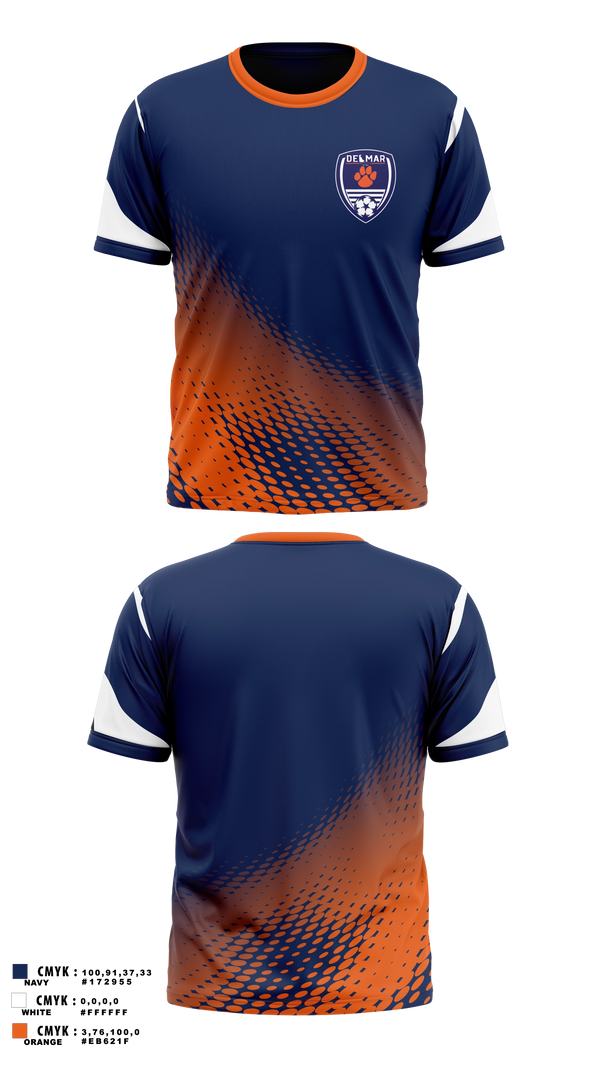 Short Sleeve Performance Shirt, Delmar, Men's Soccer, Teamtime, Team time, sublimation, custom sports apparel, team uniforms, spirit wear, spiritwear, sports uniforms, custom shirts, team store, custom team store, fundraiser sports, apparel fundraiser