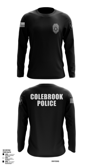 Long Sleeve Performance Shirt, COLEBROOK POLICE DEPARTMENT, Police, Teamtime, Team time, sublimation, custom sports apparel, team uniforms, spirit wear, spiritwear, sports uniforms, custom shirts, team store, custom team store, fundraiser sports, apparel fundraiser