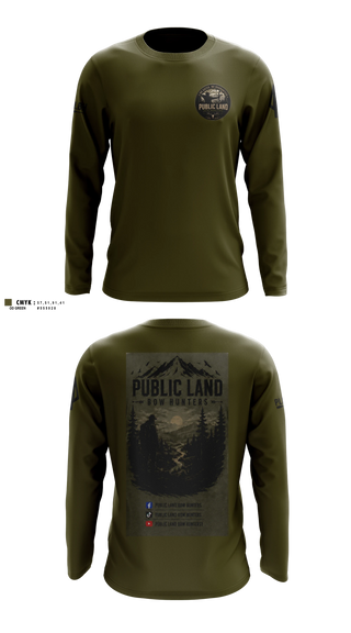 Long Sleeve Performance Shirt, Public Land Bow Hunters, , Teamtime, Team time, sublimation, custom sports apparel, team uniforms, spirit wear, spiritwear, sports uniforms, custom shirts, team store, custom team store, fundraiser sports, apparel fundraiser