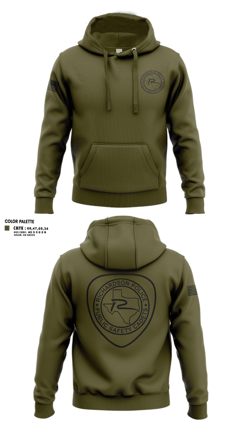 Hoodie, Richardson Police Cadets, Police, Teamtime, Team time, sublimation, custom sports apparel, team uniforms, spirit wear, spiritwear, sports uniforms, custom shirts, team store, custom team store, fundraiser sports, apparel fundraiser