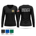 Windsor county sheriff’s department Women's Long Sleeve V-neck Shirt - 1