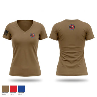 Womens Short Sleeve Vneck Shirt, Comanche, National Guard, Teamtime, Team time, sublimation, custom sports apparel, team uniforms, spirit wear, spiritwear, sports uniforms, custom shirts, team store, custom team store, fundraiser sports, apparel fundraiser