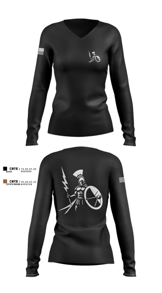 Womens Long Sleeve Vneck Shirt, AV-PED//FST, , Teamtime, Team time, sublimation, custom sports apparel, team uniforms, spirit wear, spiritwear, sports uniforms, custom shirts, team store, custom team store, fundraiser sports, apparel fundraiser
