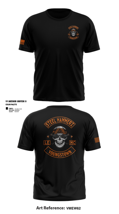 Yougstown Steel hammerz 95507834 Short Sleeve Performance Shirt - 2