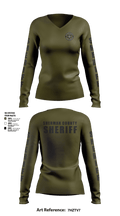 Sherman Co SO Kansas 7604862 Women's Long Sleeve V-neck Shirt - 1