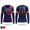 Myrtle Springs Fire Department Women's Long Sleeve V-neck Shirt - 1