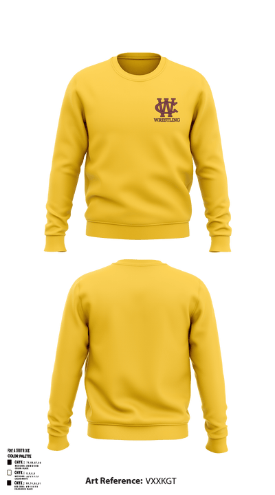 West Chester Youth Wrestling 39764768 Crew Neck Sweatshirt - 3