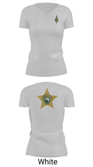 Womens Short Sleeve Vneck Shirt, Osceola County Sheriff's Office, Police, Teamtime, Team time, sublimation, custom sports apparel, team uniforms, spirit wear, spiritwear, sports uniforms, custom shirts, team store, custom team store, fundraiser sports, apparel fundraiser