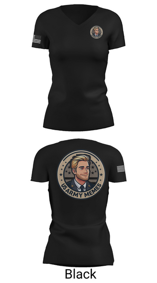 Womens Short Sleeve Vneck Shirt, U.S Army memes, , Teamtime, Team time, sublimation, custom sports apparel, team uniforms, spirit wear, spiritwear, sports uniforms, custom shirts, team store, custom team store, fundraiser sports, apparel fundraiser