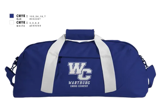 Duffle Bag, Wartburg Cross Country, Cross Country, Teamtime, Team time, sublimation, custom sports apparel, team uniforms, spirit wear, spiritwear, sports uniforms, custom shirts, team store, custom team store, fundraiser sports, apparel fundraiser